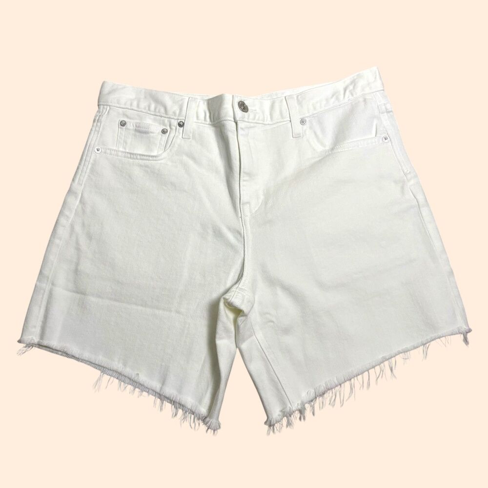 AYR Day Off Jean Shorts White